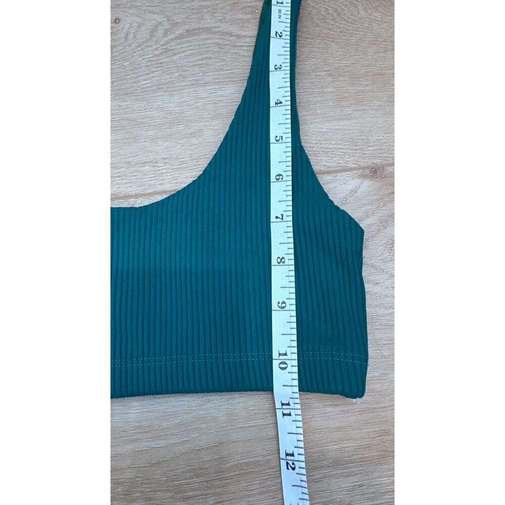 Carbon38 Ribbed Sports Bra & Leggings Set Color Malachite Size XS - Picture 12 of 13
